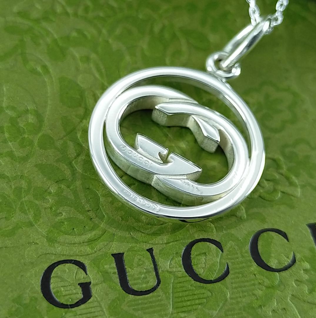 ●SALE●【GUCCI】インターロッキング　G　サークル　ペンダント　トップ