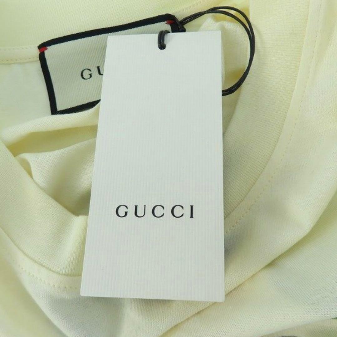 【新品タグ付き】GUCCI テニスロゴ 刺繍Tシャツ M ベージュ メンズ