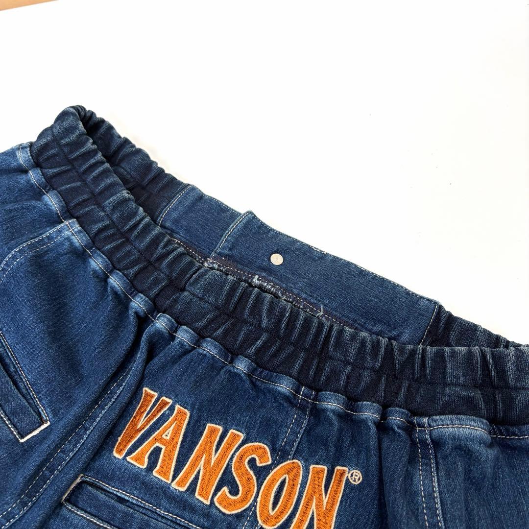 VANSON ベティ・ブープ　ロングデニムスカート　ベティちゃん　刺繍　XL