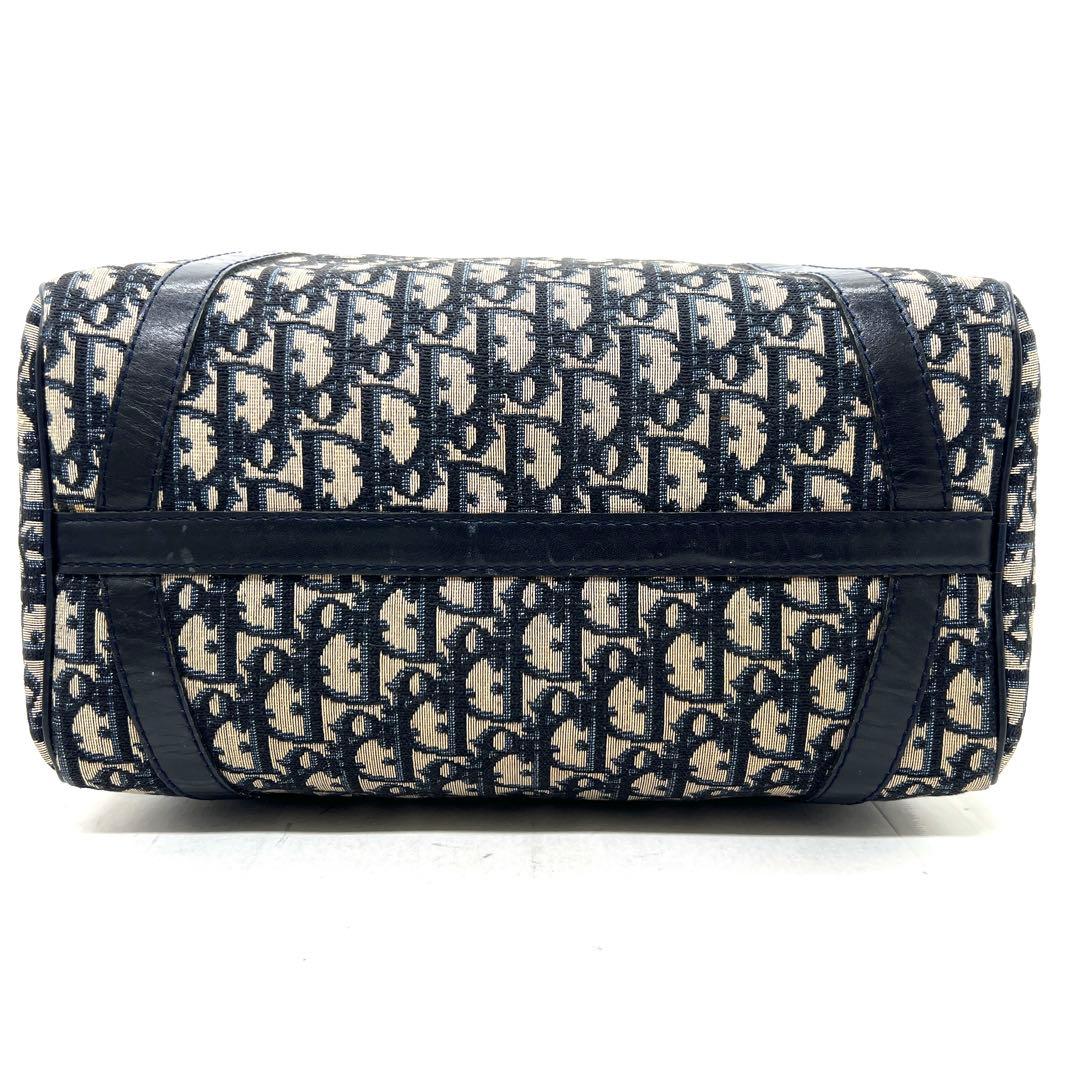 【極美品】Dior ミニボストンバッグ トロッター キャンバス レザー