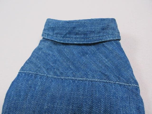 Atelier G.G アトリエジジ　size2　リネンデニムシャツワンピース