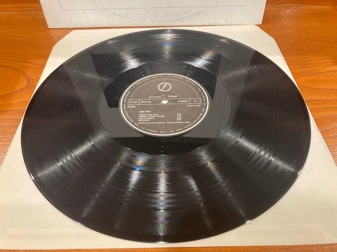 JOY DIVISION ジョイ ディヴィジョン CLOSER LP イタリア盤