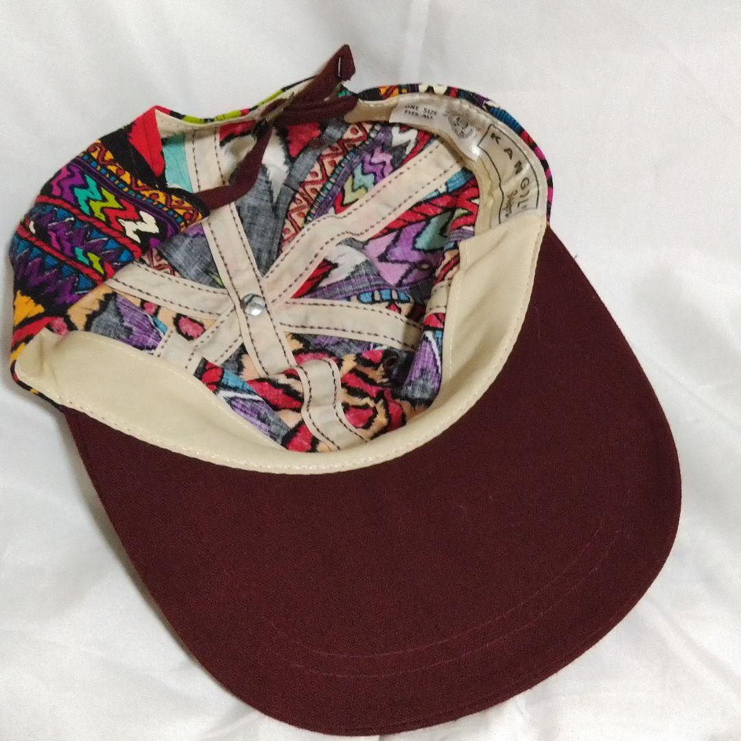 KANGOL カンゴール 幾何学模様 キャップ デッドストック 90s vtg