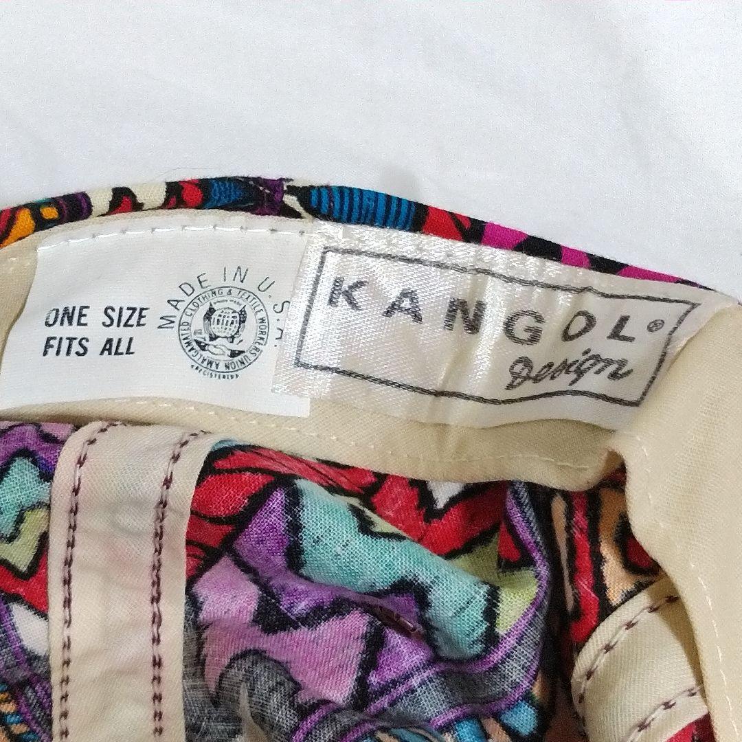 KANGOL カンゴール 幾何学模様 キャップ デッドストック 90s vtg