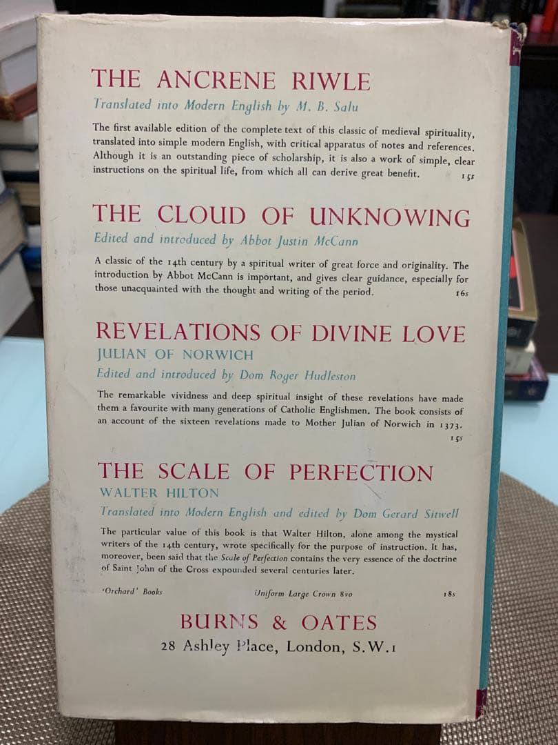希少1961年　The English Mystical Tradition