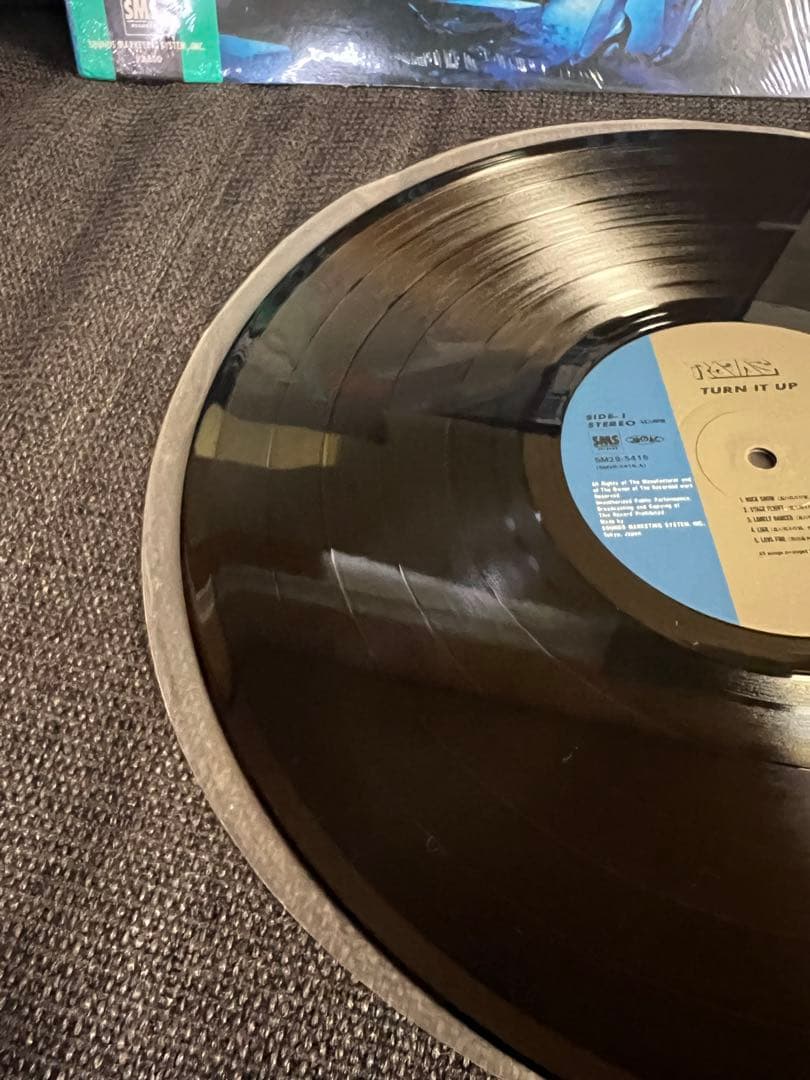 RAJAS TURN IT UP 帯付き 美品 邦楽ロック LPレコード 邦楽