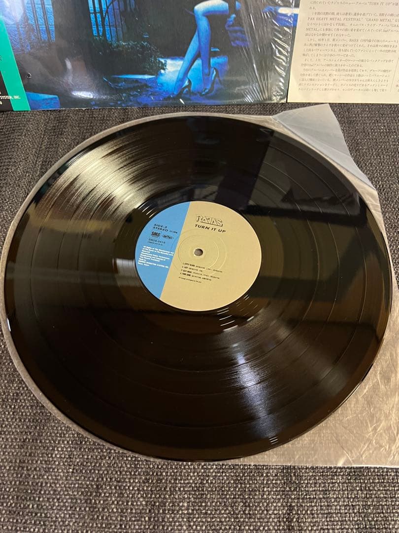 RAJAS TURN IT UP 帯付き 美品 邦楽ロック LPレコード 邦楽