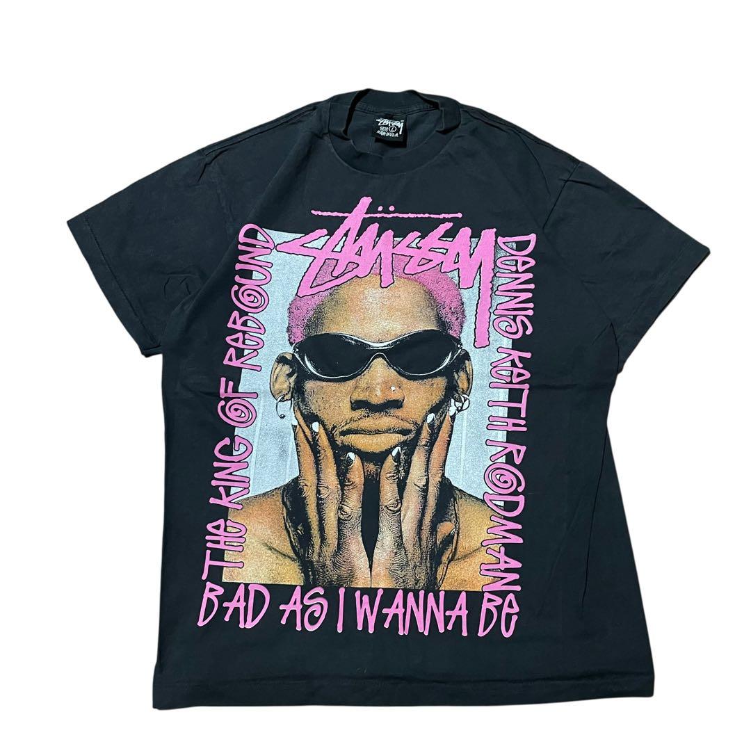 STUSSY × DENNIS RODMAN Tシャツ L シカゴ・ブルズ