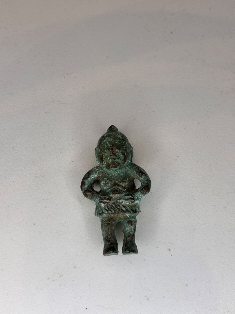 青銅製 人形型 置物 手のひらサイズ 古美術品 時代物