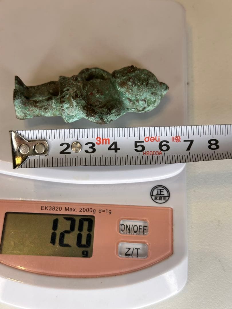 青銅製 人形型 置物 手のひらサイズ 古美術品 時代物