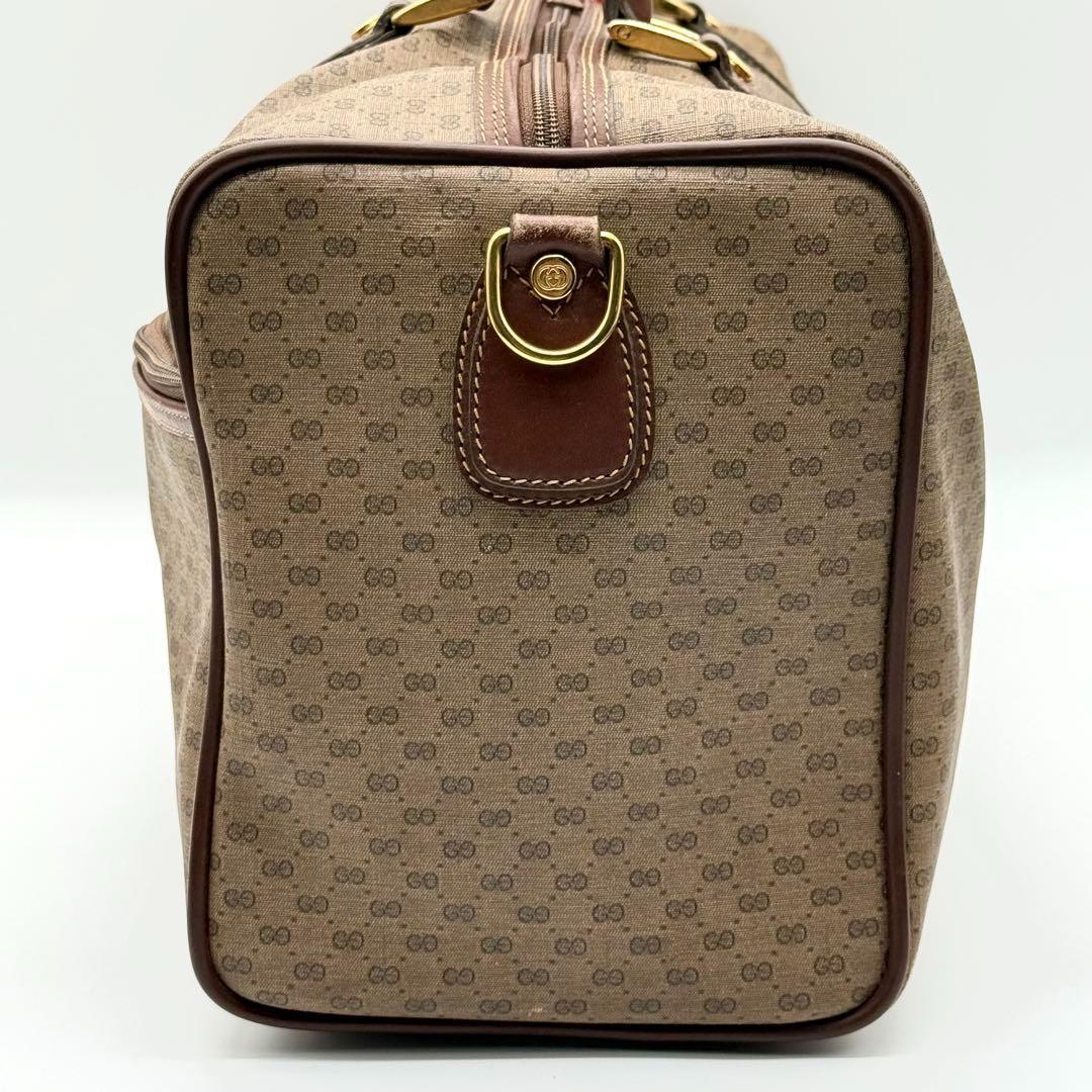 【良品】GUCCI ボストンバッグ トラベルバッグ ヴィンテージ ブラウン