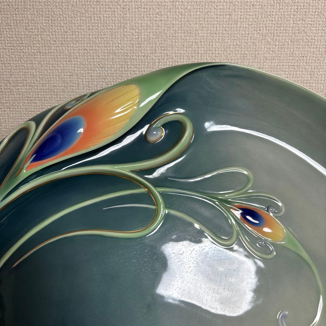 孔雀　飾り皿