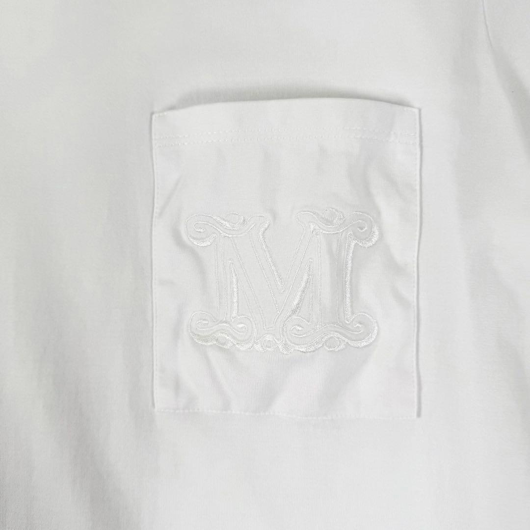 未使用級✨ マックスマーラ パパイア ピュアコットンジャージー Tシャツ 白