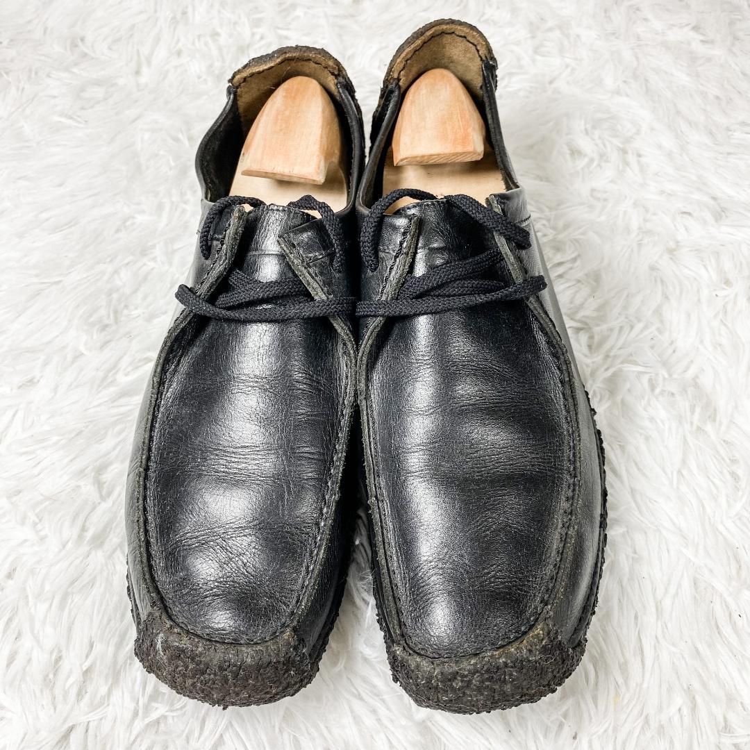 【美品】Clarks クラークス ナタリー レザー ブラック ワラビー 27.5