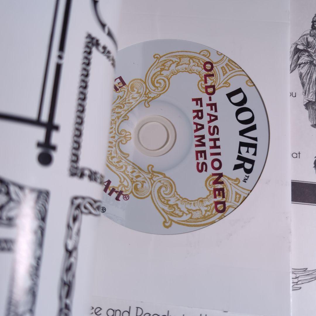 美しいデザイン洋書　装飾デザイン集　フレーム枠　CD-ROM　dover