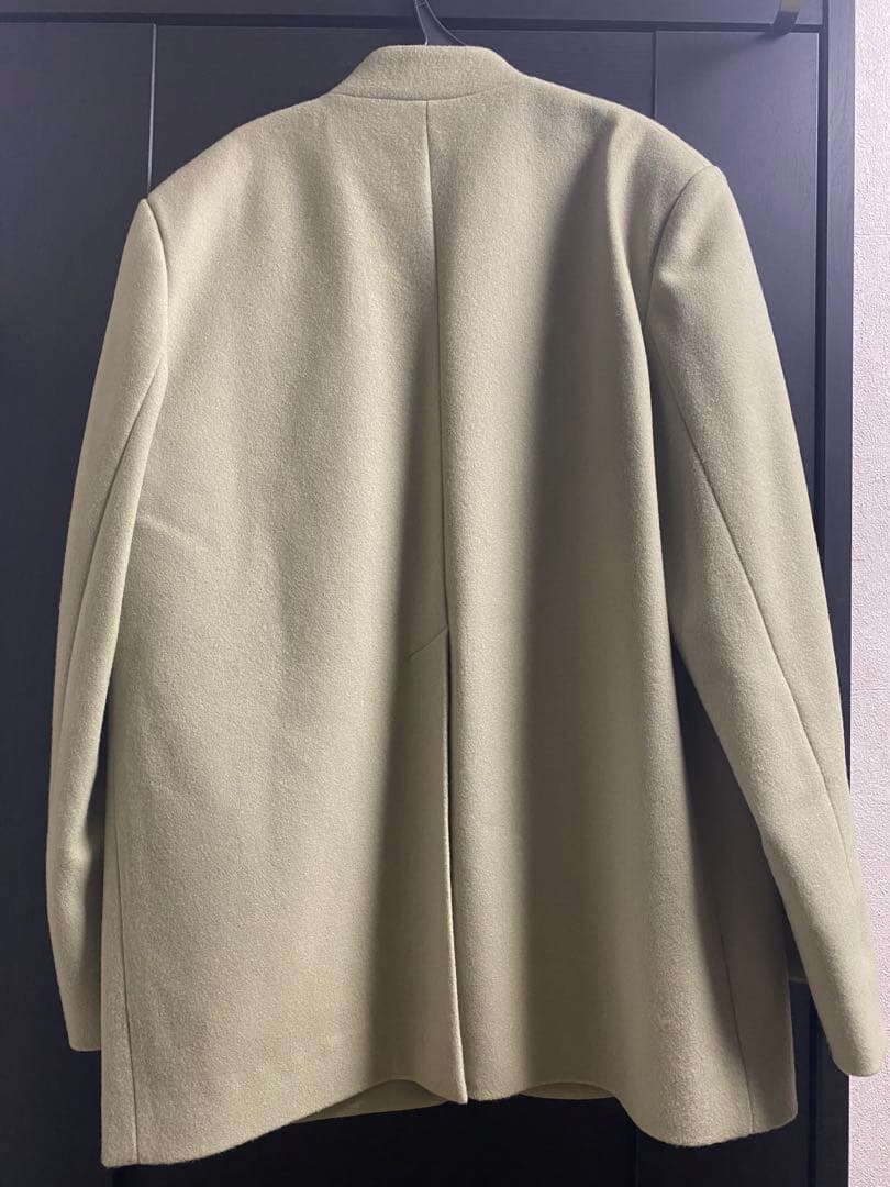 digne collarless jacket coat モスグリーン