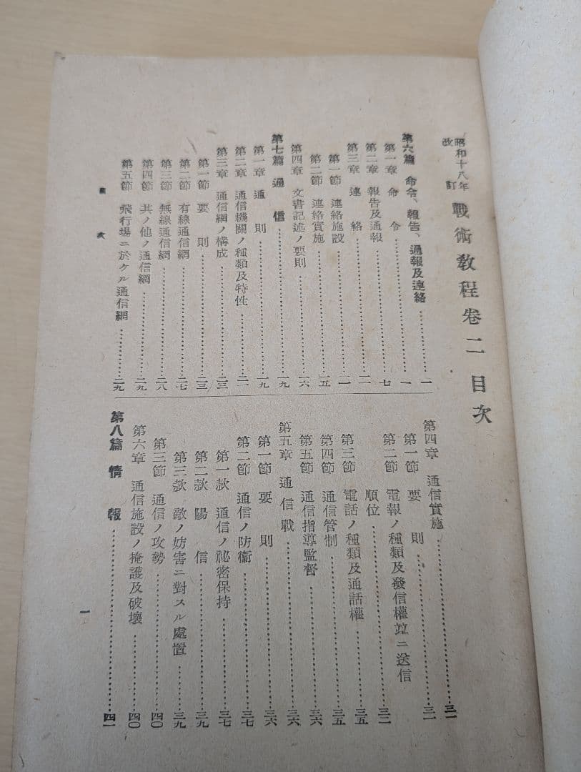 戦術教程 巻二 昭和十八年改訂 陸軍航空士官学校 教材 日本軍 軍事資料 部外秘