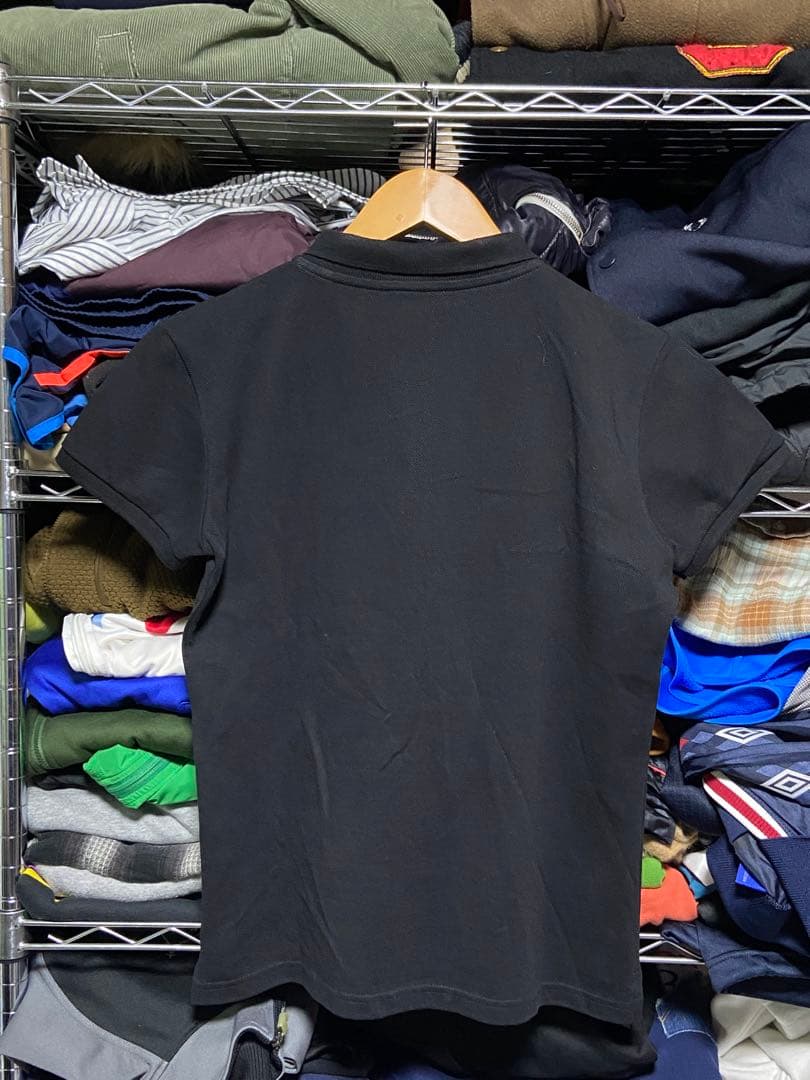 美品 MAISON KITSUNÉ ブラックポロシャツ S