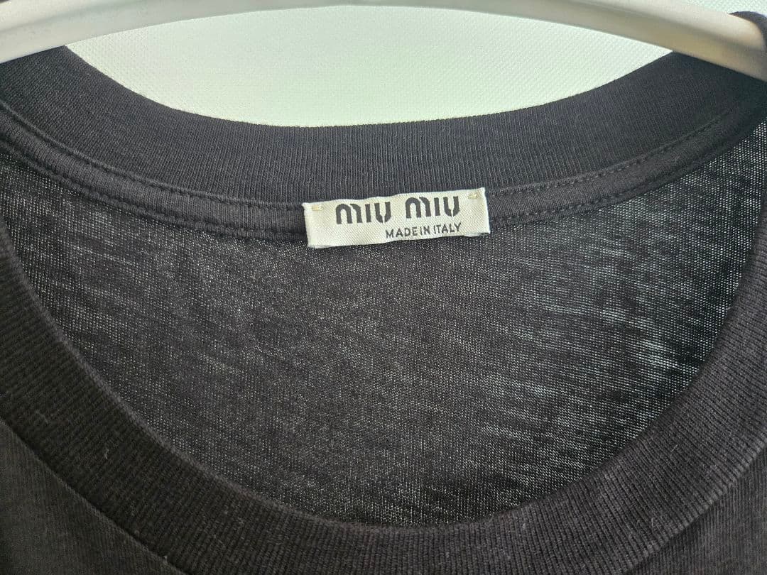 ☆MIU MIU ミュウミュウ スター ブラック Tシャツ トップス☆