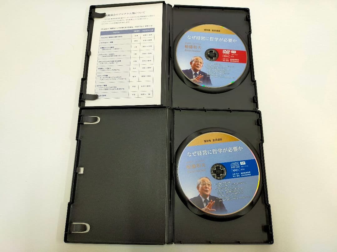 盛和塾　塾長講話「なぜ経営に哲学が必要か」DVD＋CD セット　冊子付