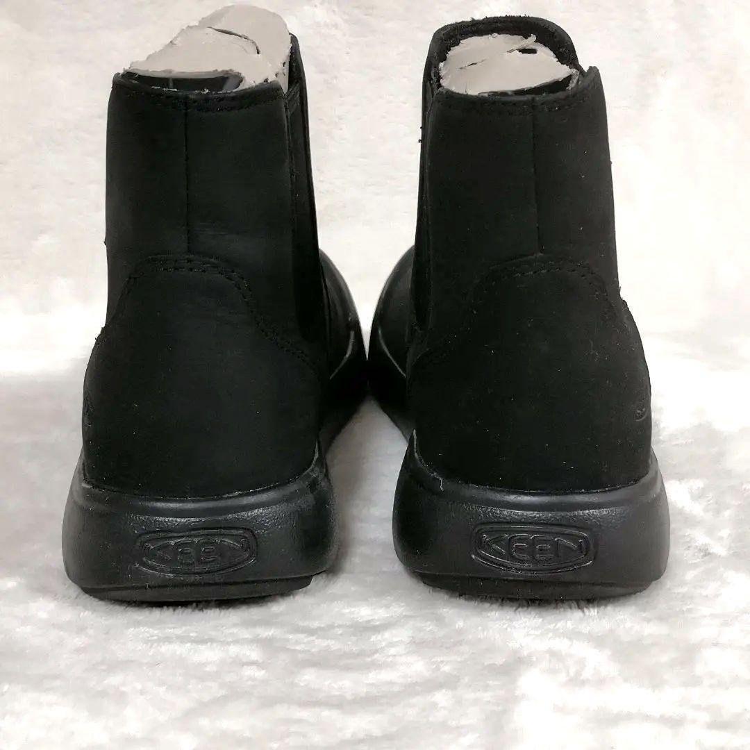 極美品 KEEN エレナ チェルシーブーツ 軽量　 防水 ブラック 22.5cm