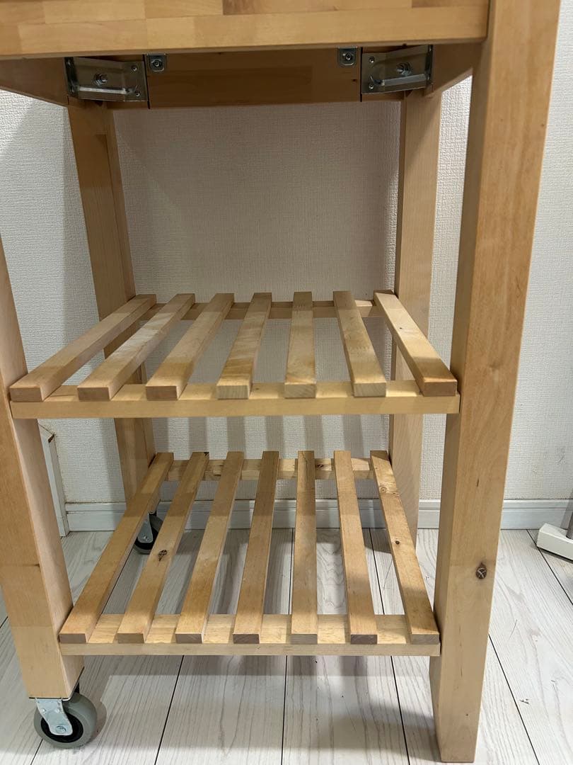 【美品】IKEA BEKVÄM ベクヴェーム キッチンワゴン