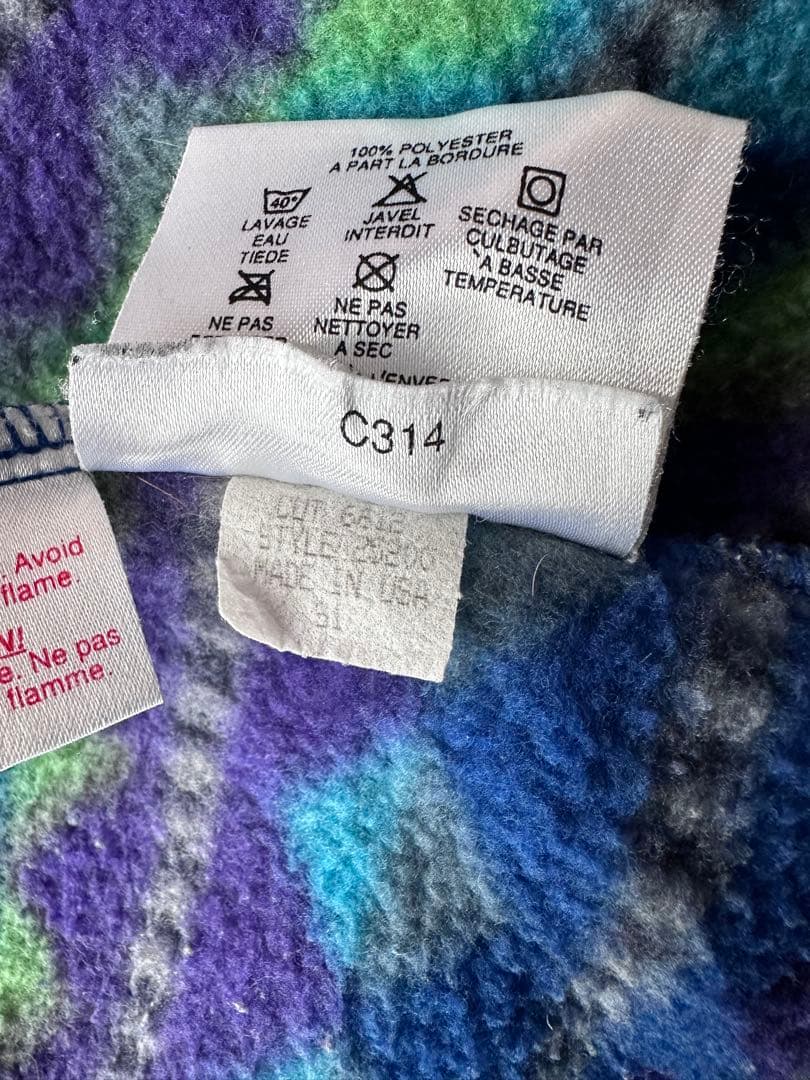 patagonia 90s パタゴニア 総柄 スナップT USA製 L ダイヤ