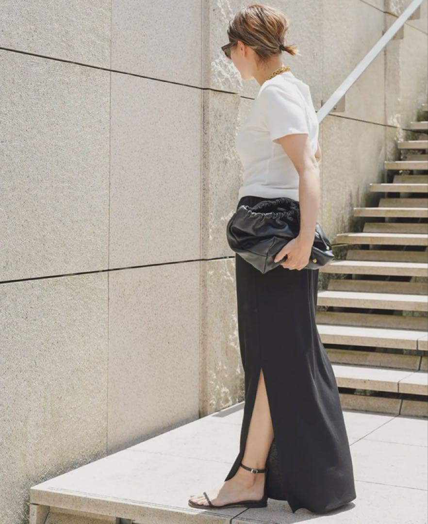 ゆーみん様美品✨即完売✨DeuxiemeClasse ロングスカートウエストゴム