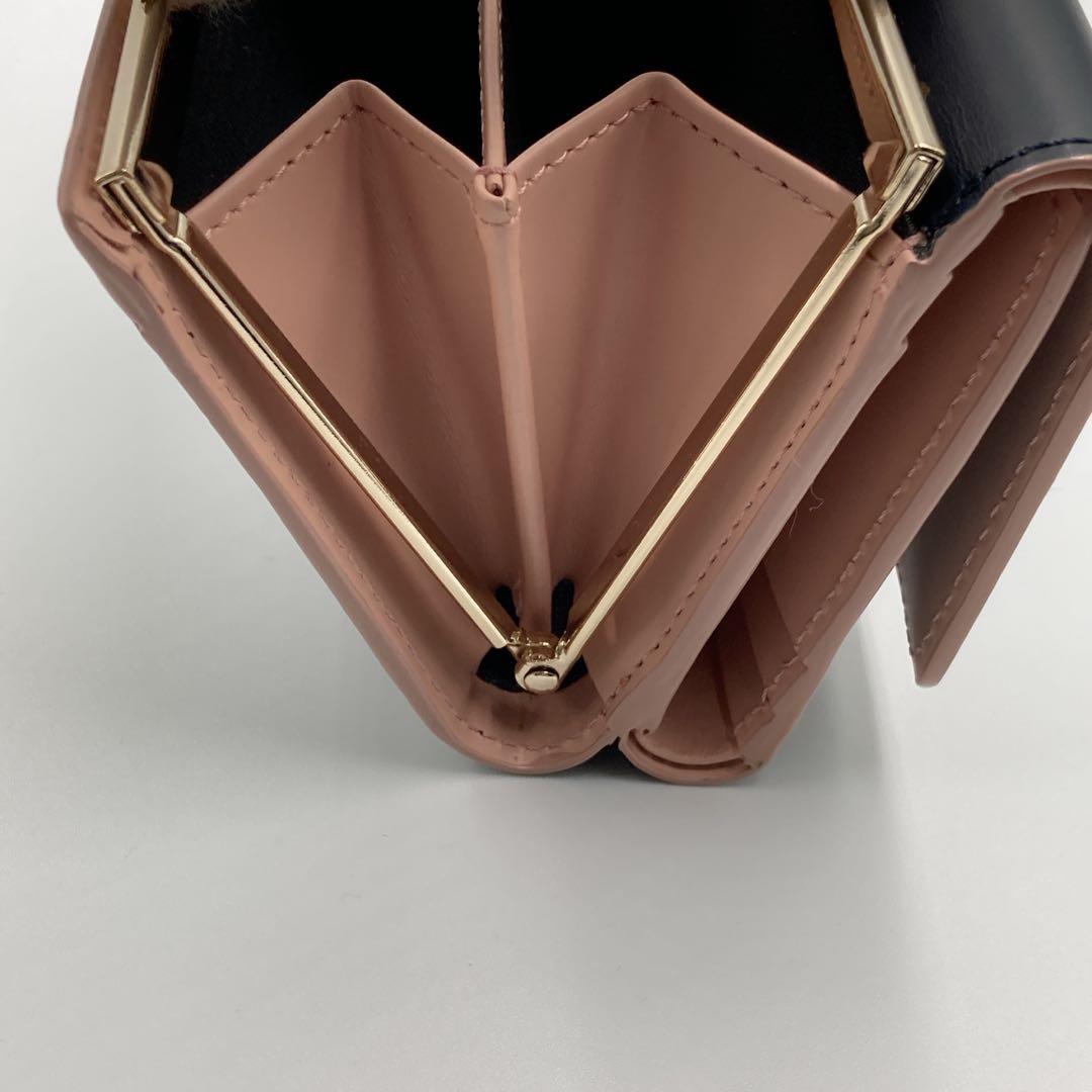 【新品】Paul Smith ポールスミス キャット がま口 三つ折り財布 濃紺