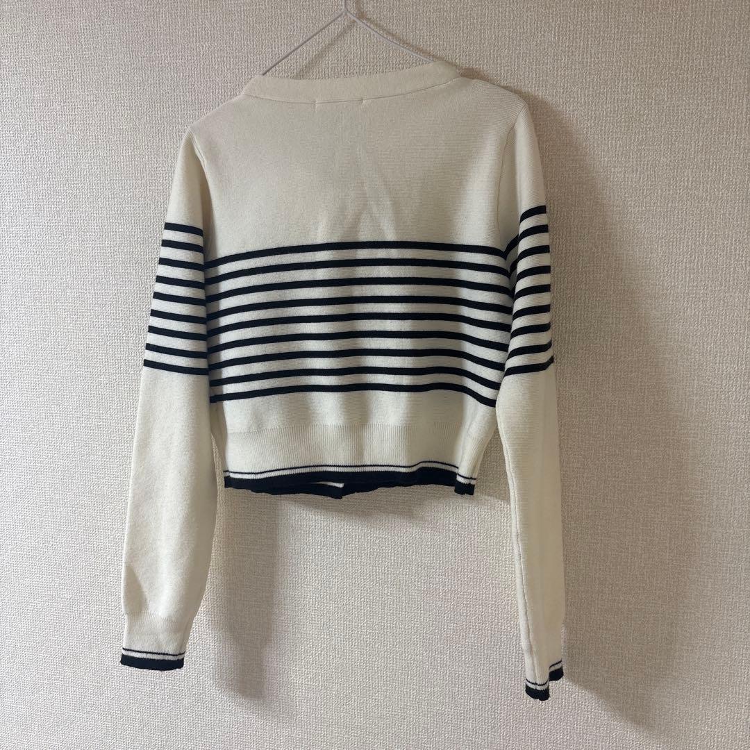 専用出品 SALON by Chico フロントリボンパールフリルトップス