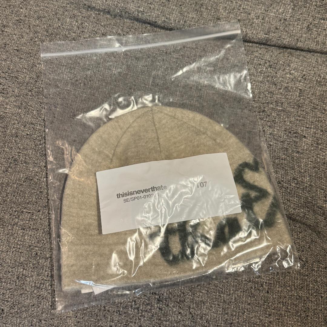 ネバザ ニット帽 ディスイズネバーザット ビーニー 新品 正規品 サンド