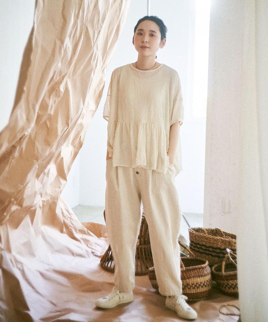 tumugu： ツムグ ▲∵゜ 10oz コットンリネンデニムパンツ　日本製