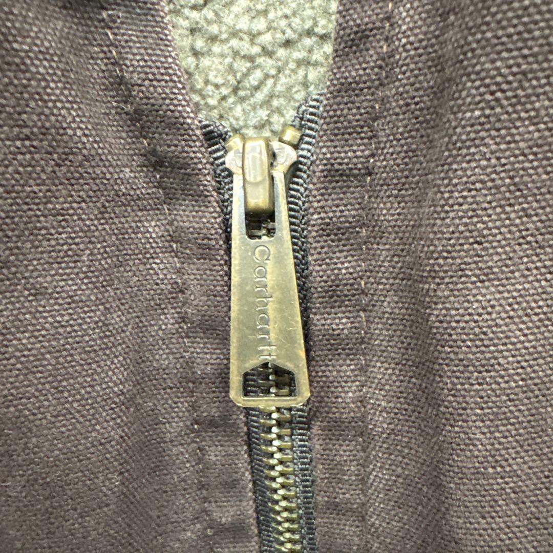 Carhartt カーハート　ダックベスト　ボア　ブラウン　茶　XL