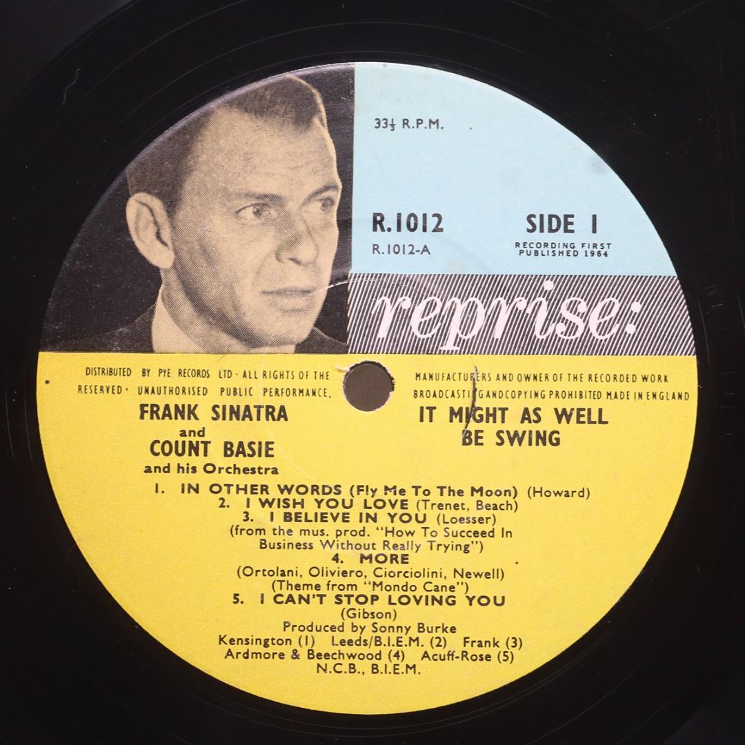 英LP Frank Sinatra & Count Basie UK盤 Mono