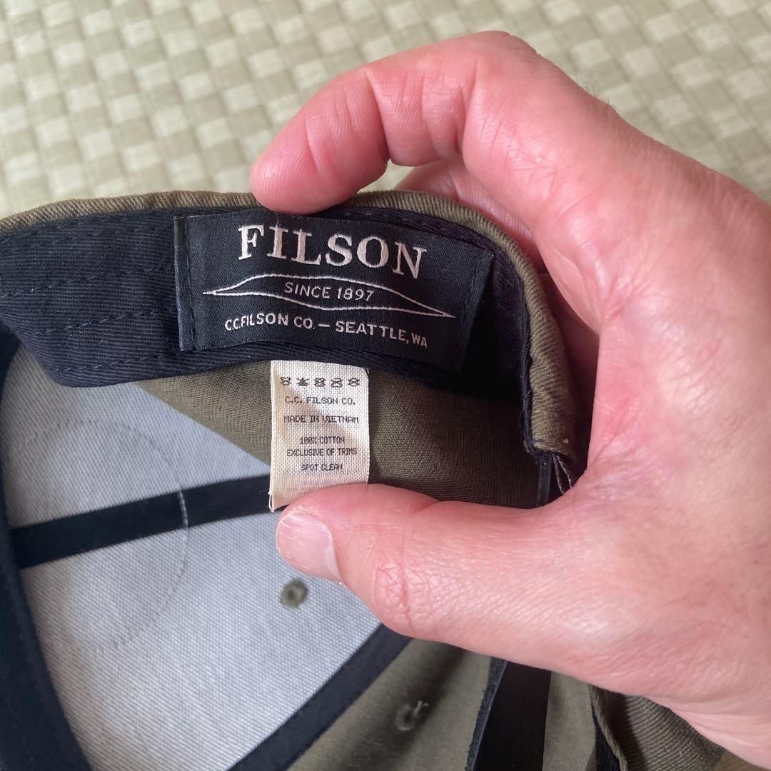 n*迎様 FILSON ワークキャップ グレー/カーキ