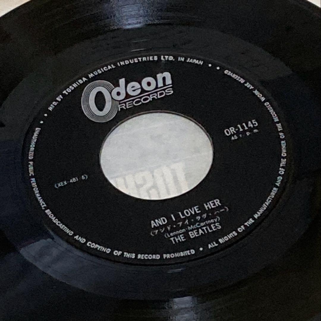 ◉希少 フチ有り 400円盤 ●キャント バイ ミー ラヴ●アンドアイラヴハー