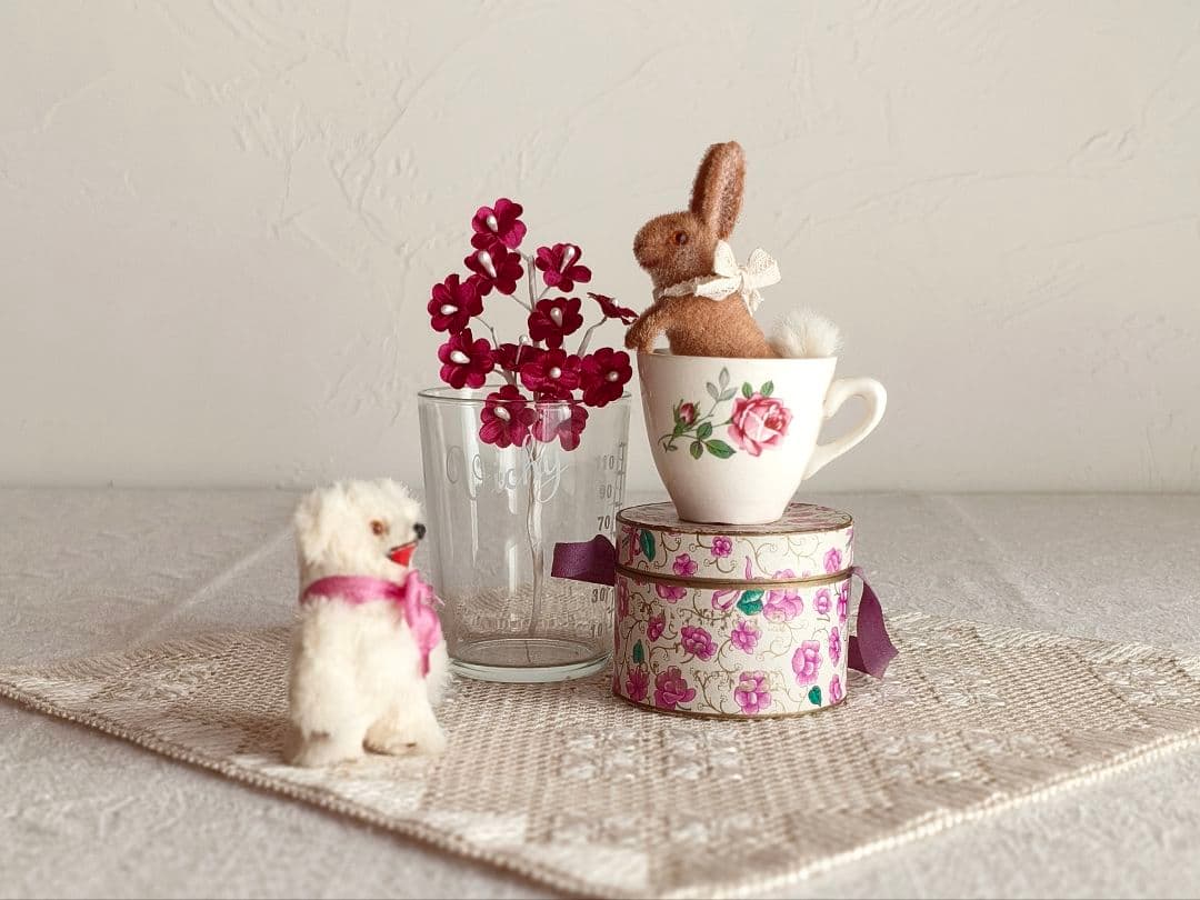 【あやっちさま】antique mini cup ୨୧ 薔薇の絵の 小さなカップ