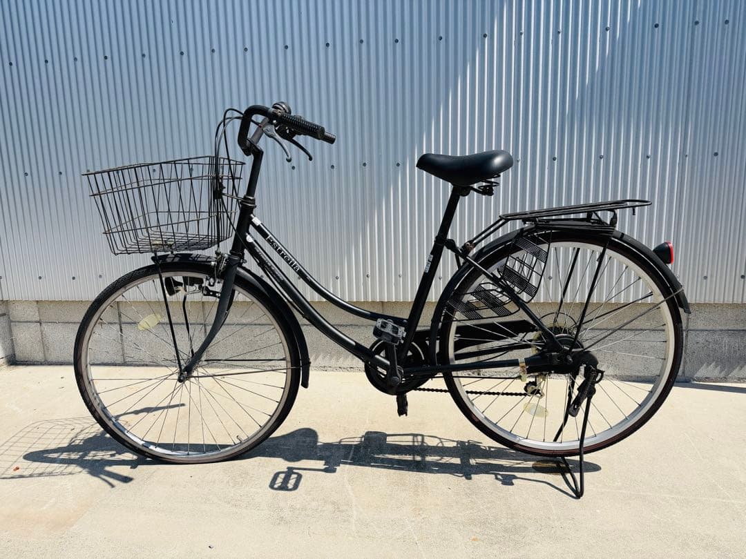 福岡発 Estrella 26インチ 自転車 ママチャリ カゴ付き 通学 通勤