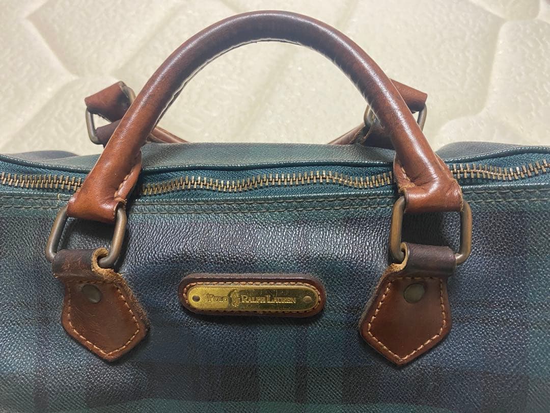 美品⭐️POLO RALPH LAURENミニボストンバッグ ブラックウォッチ