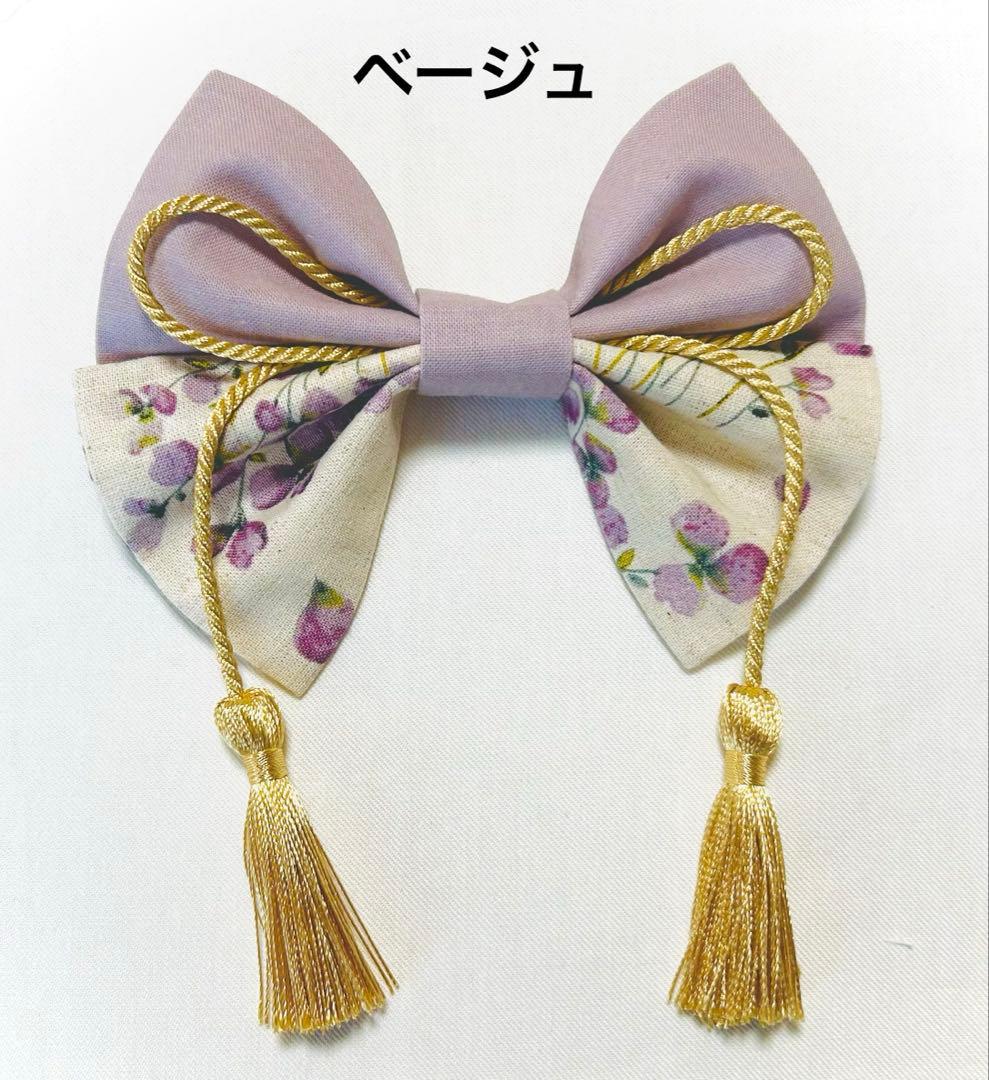 くぅ♡　断捨離中ベビー袴　すみれパープル×くすみパール
