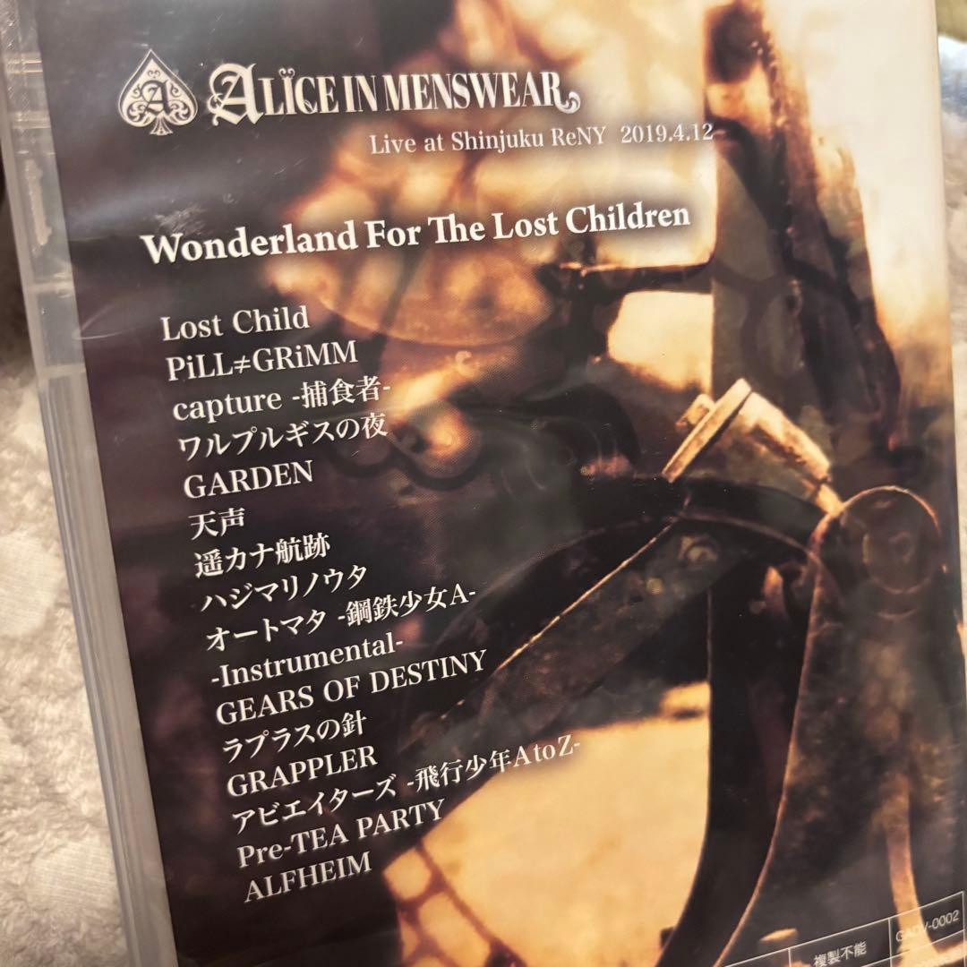 ALICE IN MENSWEAR Live DVD　ラクリマクリスティ
