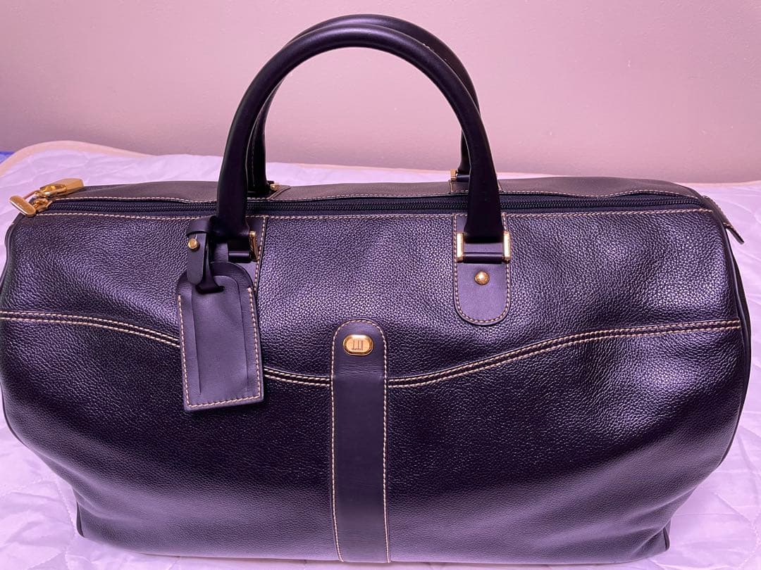 超美品dunhillダンヒルオールレザーボストンバックブラック　ほぼ未使用商品