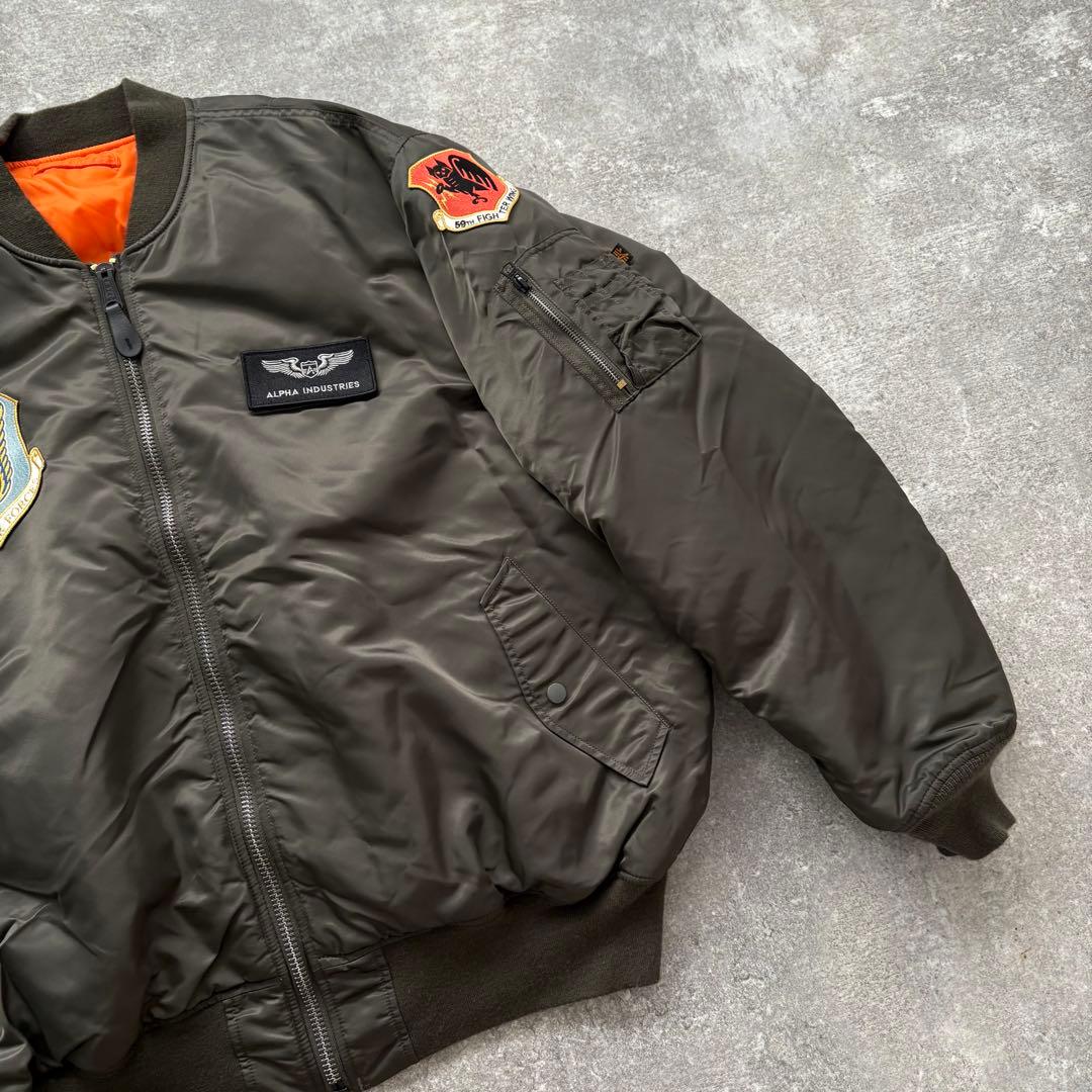 【ALPHA INDUSTRIES】 MA-1 フライトジャケット ビッグサイズ