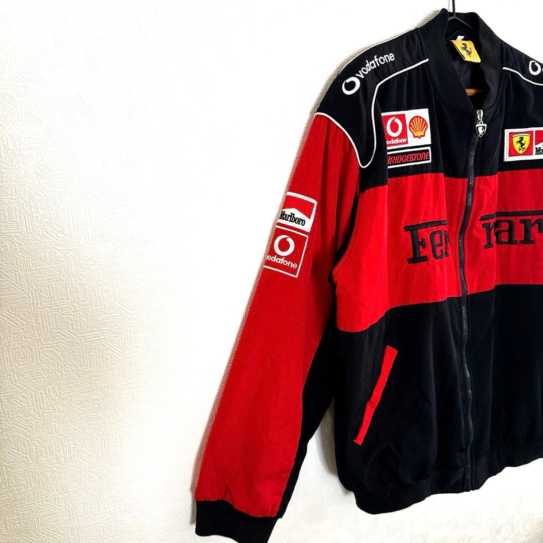 希少 90s フェラーリ ミハエルシューマッハ ブルゾン マルボロ 古着