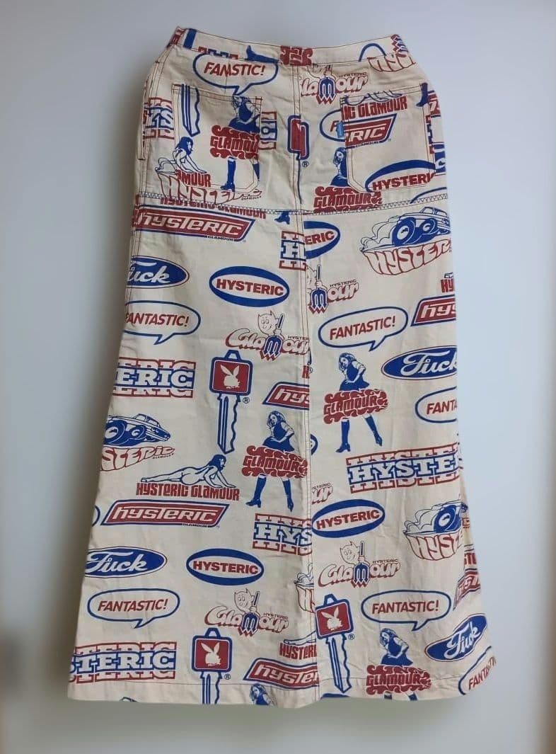 HYSTERIC GLAMOUR ヒステリックグラマープリントロングスカート