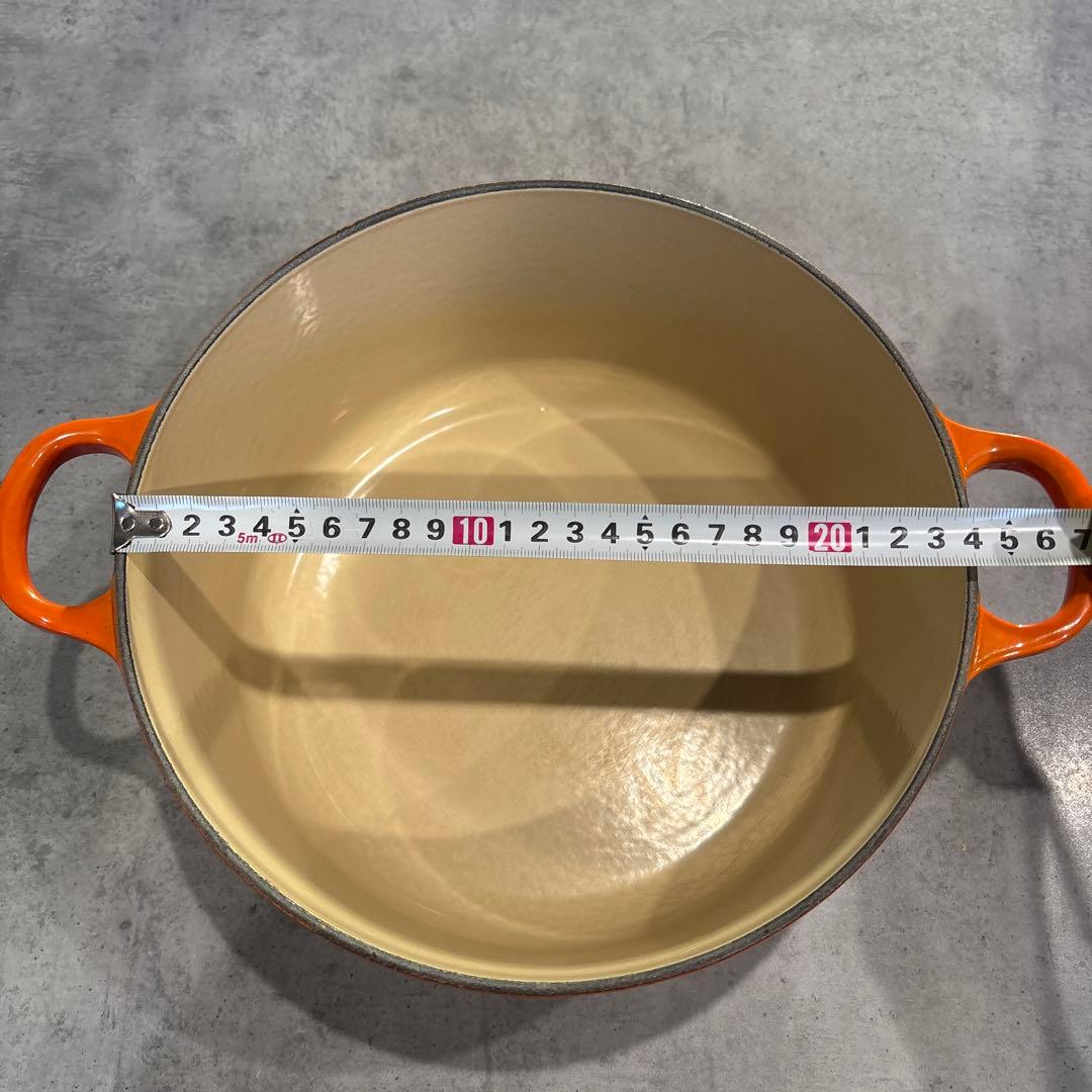 LE CREUSET ルクルーゼ★24cm両手鍋オレンジ