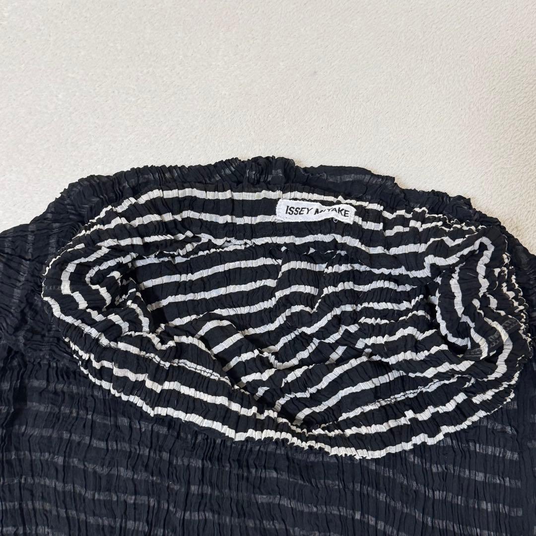 ISSEY MIYAKE プリーツ　ロングスカート　リバーシブル　ブラック