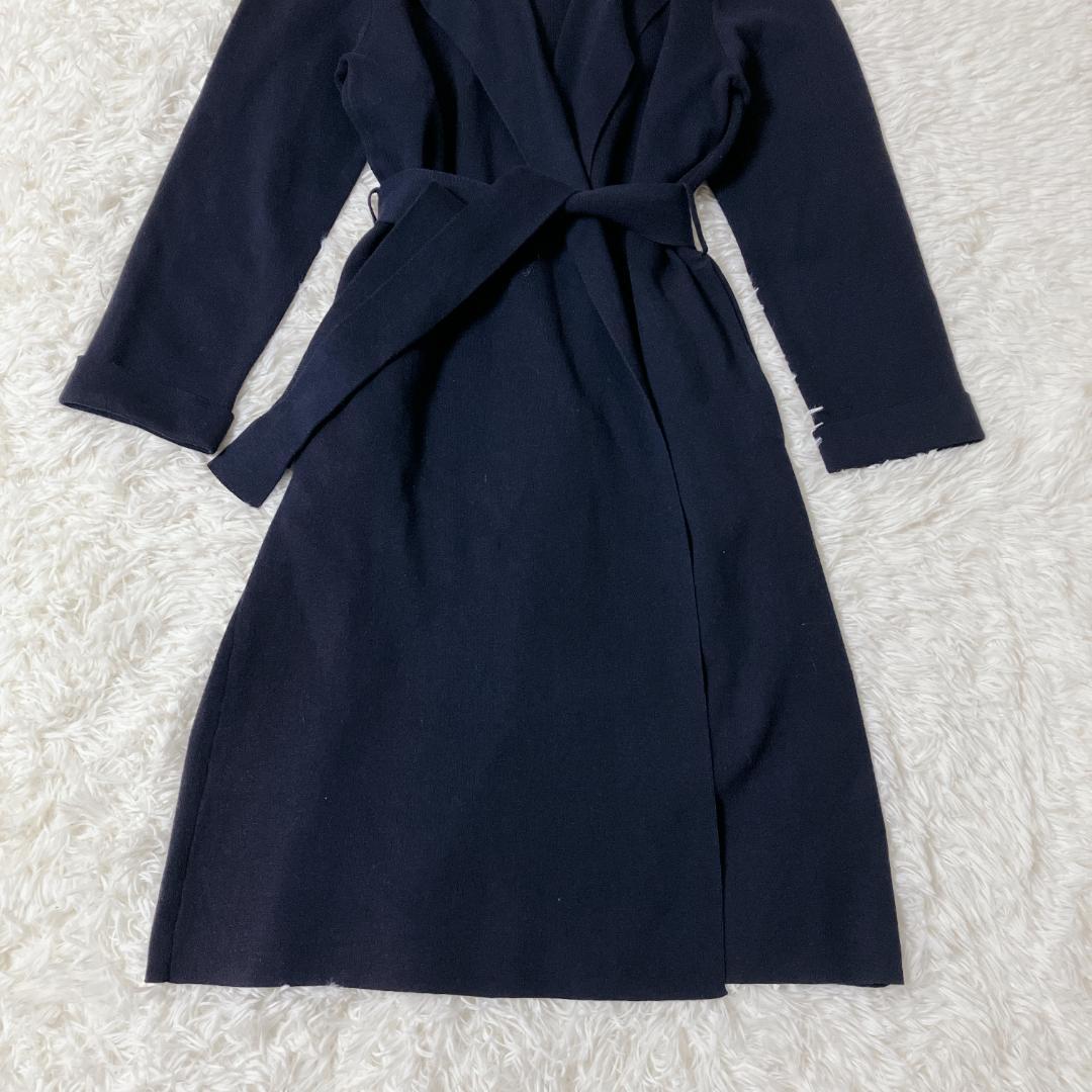 【新品タグ付き】theory 春服 カシミヤ混 ベルト付 ネイビー S