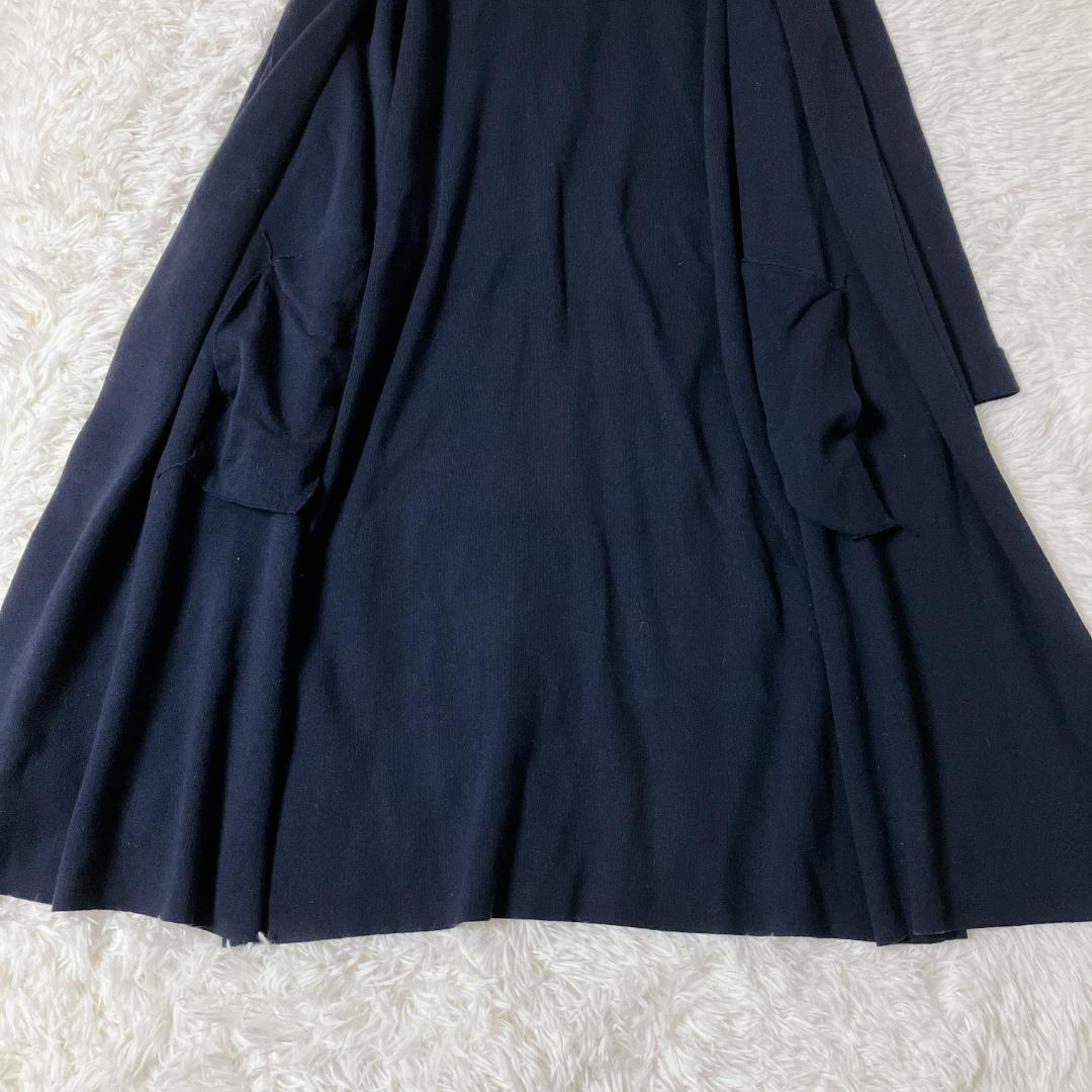 【新品タグ付き】theory 春服 カシミヤ混 ベルト付 ネイビー S