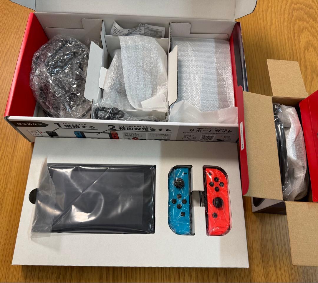Nintendo Switch 本体 付属品完備、SDカード・充電グリップ付き